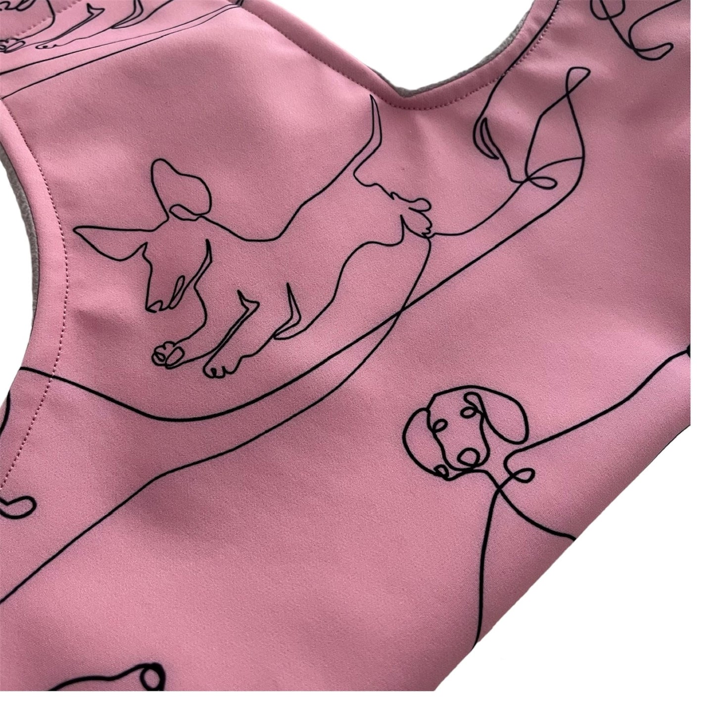 Dachys Jackies - Water resistant Dog jacket - Happy Dachy Pink