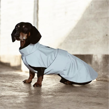 Neon Noodle - Reflective, Waterproof and Warm Dachshund raincoat